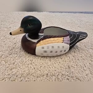 Ceramic Duck Vintage Vase Misc Holder Home Decor Accent Art Geese Goose